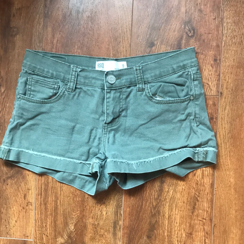 Green RSQ Jean Shorts